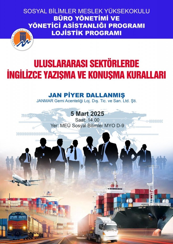 Uluslararası Sektörlerde İngilizce Yazışma ve Konuşma Kuralları detayı için tıklayınız