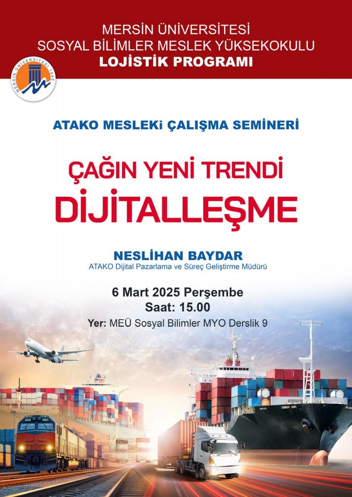 Atako Mesleki Çalışma Semineri : Çağın Yeni Trendi Dijitalleşme detayı için tıklayınız