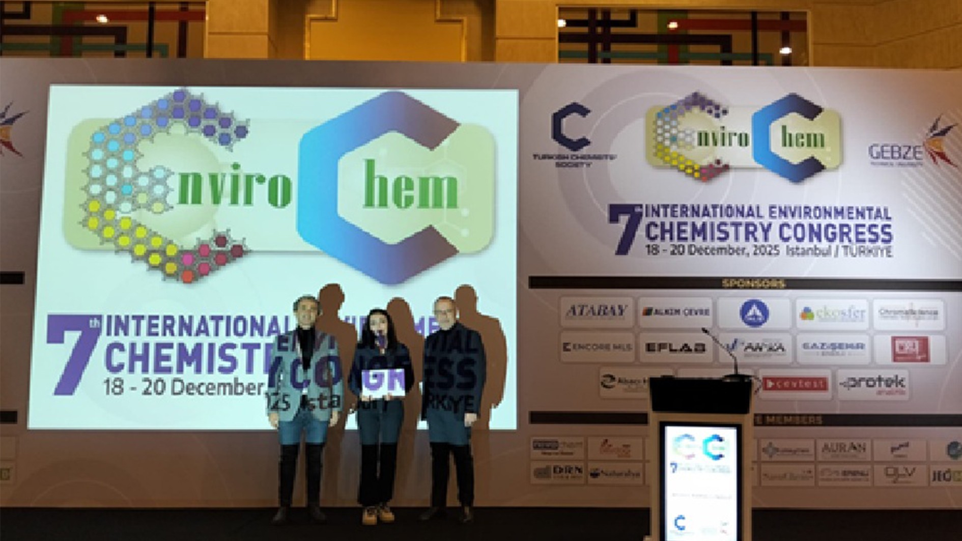 7. Uluslararası &Ccedil;evre Kimyası Kongresi&rsquo;nden &Uuml;niversitemize Poster Birincilik &Ouml;d&uuml;l&uuml; detayı için tıklayınız