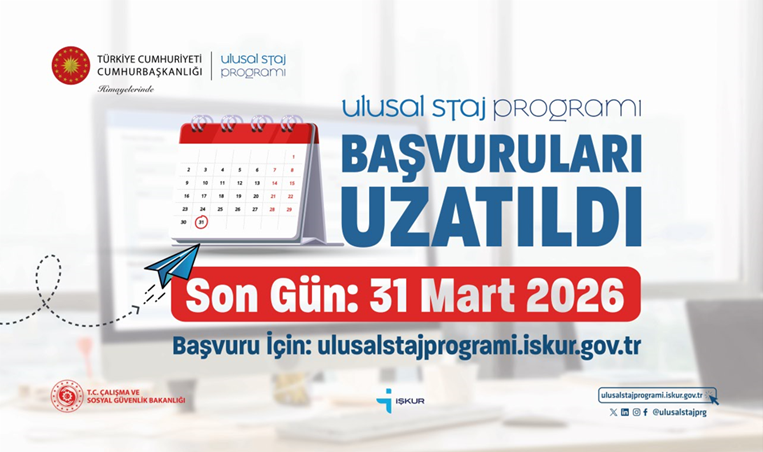 Ulusal Staj Programı  detayı için tıklayınız