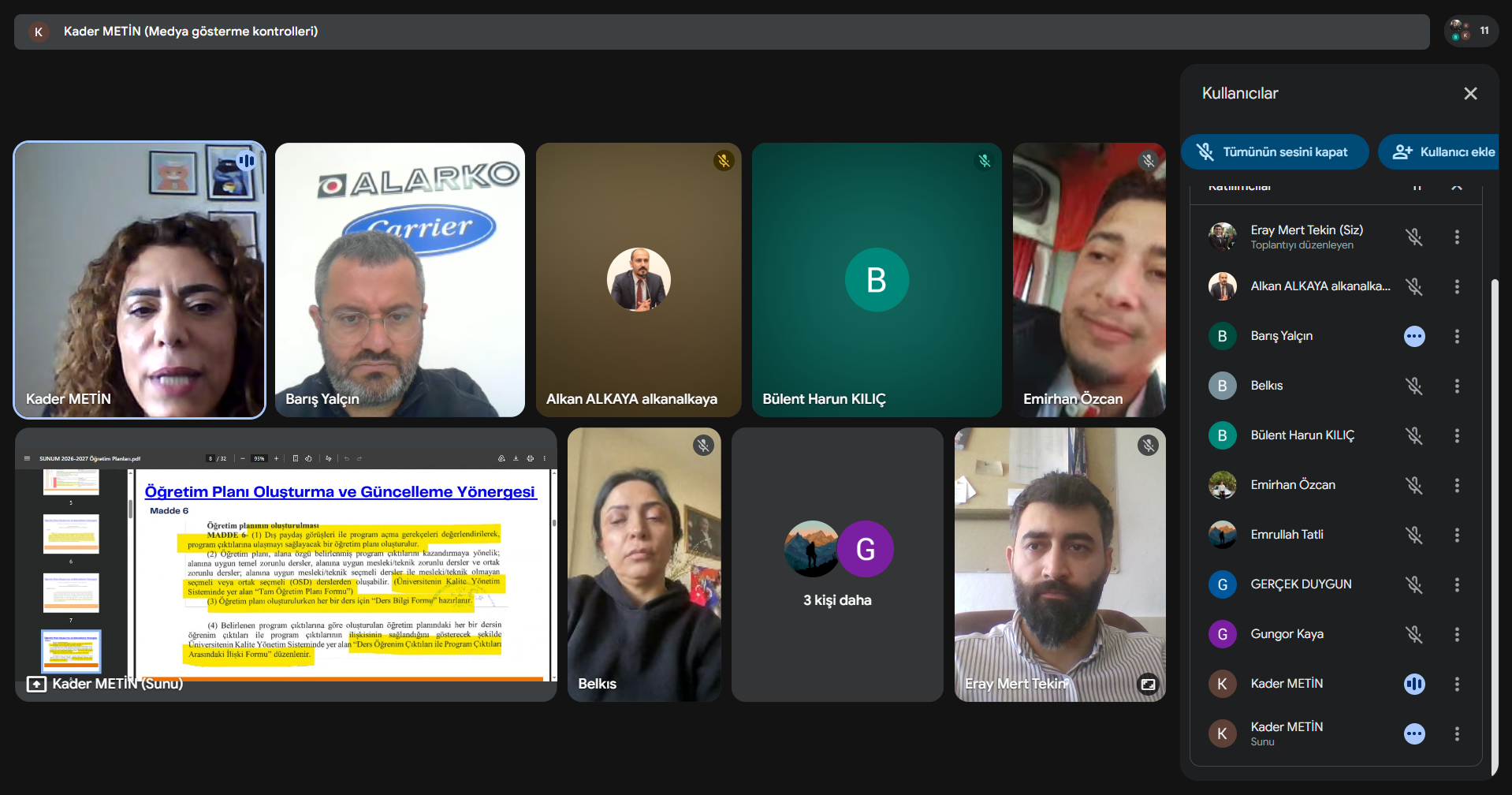 Elektrik ve Enerji B&ouml;l&uuml;m&uuml; Eğitim Kalitesini Artırmak İ&ccedil;in Dış Paydaşlarla İş Birliği Toplantısı Ger&ccedil;ekleştirdi detayı için tıklayınız