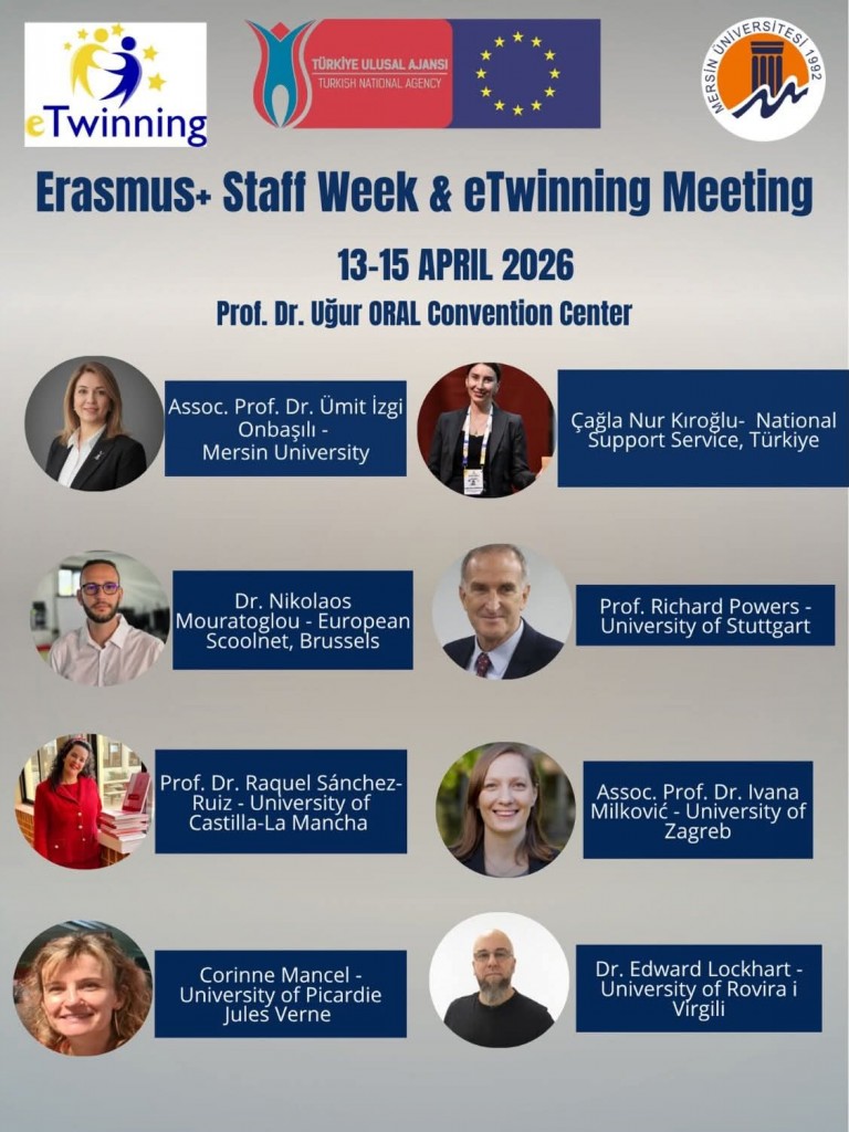 Mersin &Uuml;niversitesi Erasmus+ Staff Week ve eTwinning Toplantısı detayı için tıklayınız
